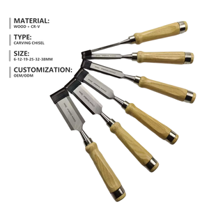 Tùy Chỉnh Đánh Dấu 6-Mảnh Nhiệm Vụ Nặng Nề Chế Biến Gỗ Đục Set DIY Lớp Thẳng nghiêng Khắc Đục Với Gỗ Xử Lý - Product Image 2