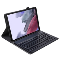 A220 Dapat Dilepas untuk Samsung Galaxy Tab A7 Lite 8.7 T220 / T225 Dengan Penyangga Tali Elastis Keyboard Nirkabel Penutup Tablet Kulit