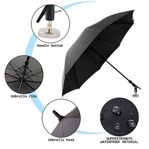 Custom Logo Strong <b>Windproof</b> Magnet Straight <b>Umbrellas</b> with Magnetic Base for Outdoor Business UV Protection Golf Gifts - Product Image 3