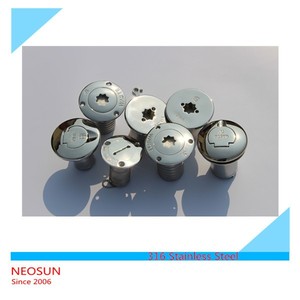 ฝาปิดถังน้ำมันเรือสแตนเลส 316 แบบไม่ต้องใช้กุญแจ ขนาด 2 นิ้ว - Product Image 4