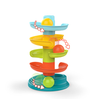 Jeu de balle à rouler éléphant coloré pour bébés, jouet éducatif, demi-cercle rotatif en plastique, confortable, fabriqué en chine