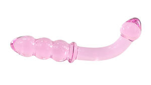 Pink Glass Butt Inset Juguete sexual masculino <span class=keywords><strong>Anal</strong></span> Hook Pleasure Plug Fábrica DE SEGURIDAD femenina para pareja - Product Image 3