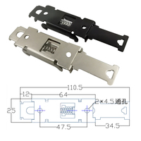 Pince à Clip de montage, pour Rail DIN en métal, 1 pièce, avec 2 vis de montage, accessoires de montage