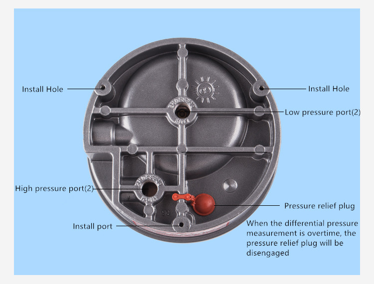 Micro pressure manometer differential air pressure gauge