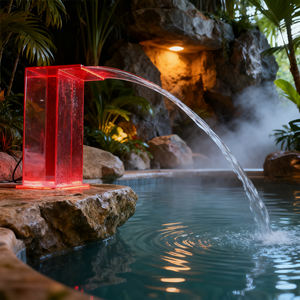 Cascade d'eau artificielle Water Faery : Crée une rideau d'eau transparente et fluide pour les spas et les zones de relaxation - Product Image 1