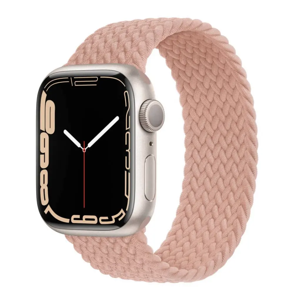 Braided Solo Loop Compatible With Apple Watch Band for Men Women Stretch Nylon Elastic Strap for iWatch Series Ultra SE 8 7 6 5
