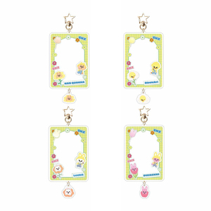 Porte-clés en acrylique imprimé UV avec cadre photo de dessin animé, pour rangement de petites cartes, pendentif, accessoire Star, vente en gros - Product Image 3