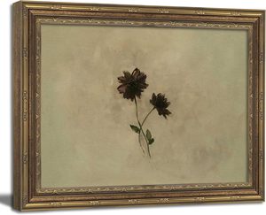 Stampa Botanica Vintage con Cornice Dorata e Motivi Floreali Scuri, Stile Cottagecore, Campioni OEM ODM Pronti <span class=keywords><strong>in</strong></span> Mezza Giornata - Product Image 1