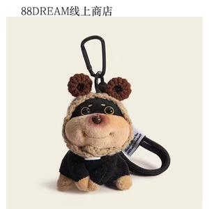 Porte-clés en peluche pour petite abeille chiot, poupée ours douce pour bébé fille avec remplissage en coton PP, jouet mignon pendentif suspendu - Product Image 4