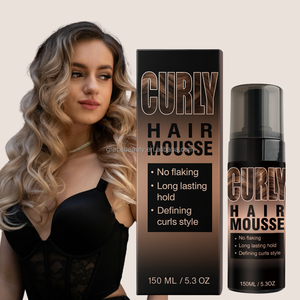 La <span class=keywords><strong>Mousse</strong></span> arricciacapelli schiumogeno Anti crespo crea morbidi impacchi per capelli <span class=keywords><strong>Mousse</strong></span> per capelli ricci definisce riccioli - Product Image 2
