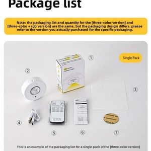 Luz LED Inteligente para Gabinete 3CCT RGB, Recargable, Decorativa, con Control Remoto, para Armario, 500 mAh, con Diseño de Ojo de Gato Grande - Product Image 6