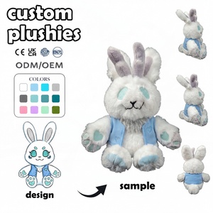 Peluches Personalizados con Logotipo, Fabricante de Juguetes de Peluche, <span class=keywords><strong>Alien</strong></span> Verde Personalizado con Ojos Espirales y Chaleco de Estrella, MOQ Bajo, OEM, ODM, Muñeco de Peluche - Product Image 4