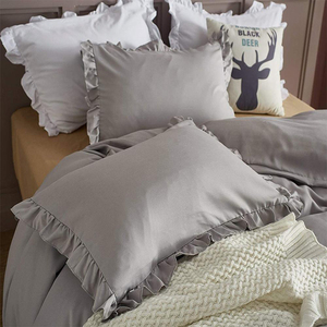 Normcore Super suave se siente como serie 1800 de algodón egipcio 4pcs sólido Color blanco edredón cubierta - Product Image 6