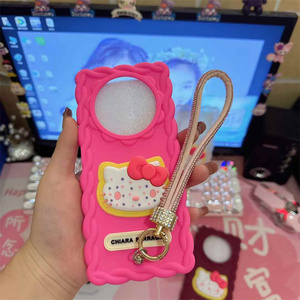 Ciao <span class=keywords><strong>Kitty</strong></span> modello cover per <span class=keywords><strong>telefono</strong></span> per iPhone 17/17 Air/17 Pro/17 Pro Max fibbia in metallo cordino intrecciabile Texture cassa cinturino da polso - Product Image 6