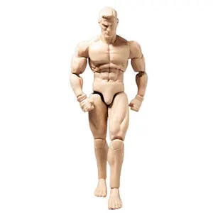 Figura de acción de cuerpo masculino personalizada a escala 1/6, modelo de juguete de plástico OEM, figura de acción de PVC súper articulada