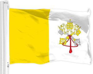 <span class=keywords><strong>Bandera</strong></span> promocional <span class=keywords><strong>de</strong></span> <span class=keywords><strong>la</strong></span> ciudad <span class=keywords><strong>del</strong></span> <span class=keywords><strong>Vaticano</strong></span> al por mayor, <span class=keywords><strong>Bandera</strong></span> <span class=keywords><strong>de</strong></span> país <span class=keywords><strong>de</strong></span> poliéster impresa <span class=keywords><strong>de</strong></span> 3x5 pies, ojales para interiores <span class=keywords><strong>de</strong></span> colores vibrantes <span class=keywords><strong>de</strong></span> latón/exteriores - Product Image 1