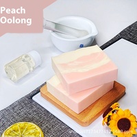 Sabun Batang Pelembap Herbal Buatan Tangan untuk Hari Perawat, Arang Bambu, Oolong Tipis, Esens Persik Mawar, Grosir