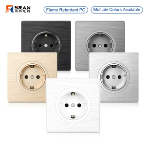 Enchufe e Interruptor de Pared Estilo Francés, 82*82, Estándar CE, Tecla Redonda Grande, para <span class=keywords><strong>Productos</strong></span> Eléctricos, Venta al <span class=keywords><strong>Por</strong></span> <span class=keywords><strong>Mayor</strong></span> de Fábrica - Product Image 3