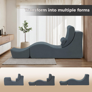 Canapé-lit compressible en tissu – Fauteuil de yoga portable pour salon, chambre et appartement – Idéal pour le dropshipping - Product Image 4