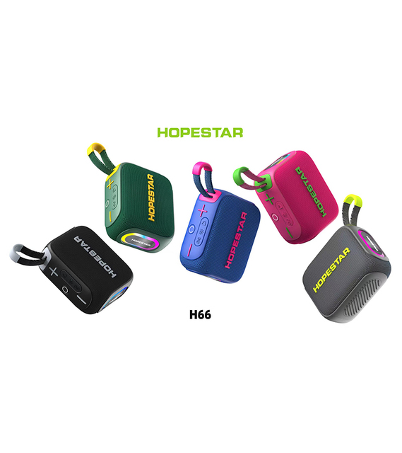 Factory New Model Mini RGB Speaker hopestar H66 10W Fabric Portable Outdoor bluetooth Waterproof IPX7 Speaker
