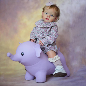 NPK 24 pouces/60 cm Poupée réaliste pour bébé Jouets Cadeau de Noël Poupée d'art faite à la main Poupée mignonne en silicone pour tout-petits Reborn Dolls - Product Image 5