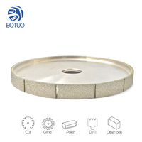 Outil de profilage diamanté électrolytique BT BTPW-21, meule à angle pour rainurage, grain moyen, abrasif pour débavurage de métaux, haute performance