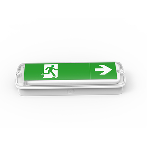 Señal de salida de emergencia LED sin mantenimiento IP65, recargable, resistente al agua, blanco frío, CE CB para seguridad contra incendios en interiores y exteriores - Product Image 1