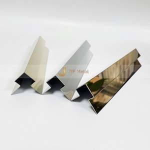 Perfil Metálico de Acero Inoxidable con Acabado PVD en Forma de U, T, Z, L, C, Tamaños Personalizados para Decoración de Paredes y Ventanas de Apartamentos, Duradero, Impermeable y Fácil de Instalar - Product Image 1