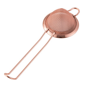 Kafei Shi Stainless Steel Cocktail Strainer 304 Filter Bar Tool For Mixology Drink Making <b>Rose</b> Gold Silver <b>Black</b> - Product Image 5