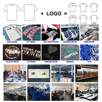 Kaos Pria Lengan Pendek Bordir Logo Custom Berkualitas Tinggi, Grosir, Bahan Katun Bambu Spandex Rajut Bermotif untuk Musim Panas