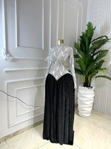 <span class=keywords><strong>Abito</strong></span> da <span class=keywords><strong>donna</strong></span> stampato in due colori con top in rete trasparente, maniche lunghe, vestito <span class=keywords><strong>lungo</strong></span>, taglie forti africane, con sottoveste, dalla S alla 2XL - Product Image 4