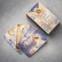 Jeu de cartes de tarot personnalisées sur le thème des fées, jeu d'oracle fantastique, divination, coffret cadeau, art enchanté, magique, spirituel, pour débutants et adultes
