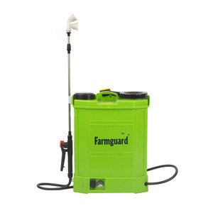 Farmguard 16L ฟาร์มพลาสติกแบตเตอรี่ไฟฟ้าเป้คู่มือการใช้งานการเกษตรมือปั๊มความดันเครื่องพ่นสารเคมี