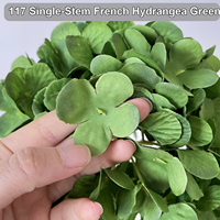 Fleurs d'hortensia artificielles HGA Bourgogne, toucher réel, pour arrangements floraux de mariage, vente en gros