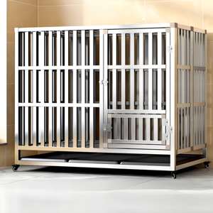 Offre Spéciale <span class=keywords><strong>cage</strong></span> pour chien facile à nettoyer chenils en métal en acier inoxydable pour grand chien - Product Image 1