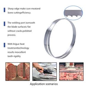 ใบเลื่อยตัดกระดูกเนื้อแช่แข็งเหล็กกล้าคาร์บอนสูง TGS ตัดเร็ว ทนทาน เชื่อมด้วยเลเซอร์แบบกดร้อน เคลือบไทเทเนียม สำหรับเนื้อ/กระดูก OEM - Product Image 4