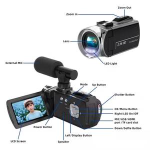 高品質18倍ズーム低価格360度会議48mp野生生物ビデオカメラカムコーダー4k48mpウルトラHD Youtube Vlog - Product Image 5