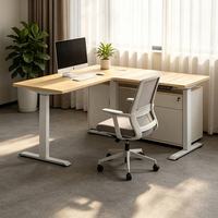 Bureau de travail moderne extensible en métal pour 8 personnes