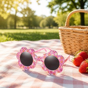 Lunettes de soleil rondes pour bébés et enfants, colorées, mignonnes, à la mode, protection UV, pour l'extérieur, usage quotidien - Product Image 4