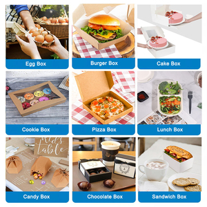 Scatola di Carta Premium per Sandwich con <span class=keywords><strong>Logo</strong></span> Personalizzato, <span class=keywords><strong>Mini</strong></span> Scatola di Carta per Sandwich Ideale per Eventi Sportivi e Asporto - Product Image 4