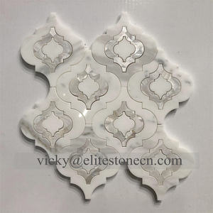 โคมไฟห้องน้ำกระเบื้องโมเสคแก้วรีไซเคิลลายหินอ่อนกันน้ำสำหรับห้องนั่งเล่น - Product Image 3