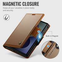 Casing Lipat Kulit Mewah untuk Samsung Fold 8, Dompet Pelindung Ponsel untuk Samsung Galaxy Z Fold 8, Tempat Kartu Kredit