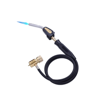 Torche de brasage à allumage automatique de type tuyau LV-CA, torche de soudage au propane MAPP à filetage CGA600 pour la réparation des tubes de cuivre de climatiseur
