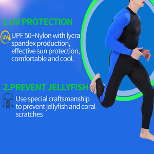 من المصنع مباشرة قطعة واحدة للرجال Rashguard بوليستر سبانديكس للجسم لبذلات السباحة - Product Image 2