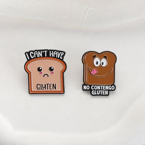 No Tengo gluten esmalte Pin pan tostado I <span class=keywords><strong>Ca</strong></span> no tiene gluten broches mochila insignia joyería regalos esmalte suave Pin de solapa - Product Image 4