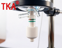 Reactor de Vidrio de Doble Capa TKA 2L de Borosilicato 3.3 con Agitación Mecánica, Rueda Universal Automática, 110V/220V para Laboratorio