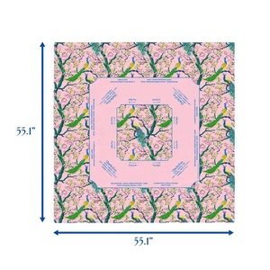 55.1X55.1 Pouces Tapis de Table Mahjong 100% Polyester Taille Personnalisable Nappe Mahjong Antidérapante avec Règles - Product Image 2