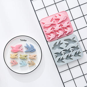 แม่พิมพ์เค้กซิลิโคนแบบไม่ติดกระทะ ปลอดภัยสำหรับอาหาร ใช้ซ้ำได้ น่ารัก แม่พิมพ์ซิลิโคนแม่เหล็กสำหรับทำช็อกโกแลต ลูกอม และน้ำแข็ง DIY - Product Image 3