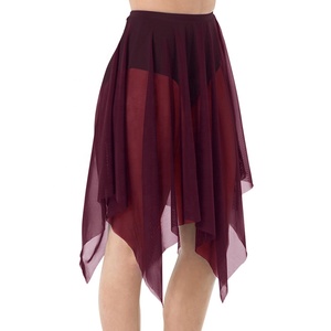 Falda <span class=keywords><strong>de</strong></span> <span class=keywords><strong>Ballet</strong></span> MiDee con Dobladillo <span class=keywords><strong>de</strong></span> Pañuelo <span class=keywords><strong>para</strong></span> Mujeres Adultas, Cintura Elástica Sin Bragas <span class=keywords><strong>para</strong></span> Actuaciones en Escenario y Entrenamiento en Estudio - Product Image 6
