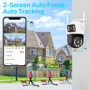 Cámara PTZ <span class=keywords><strong>ICSEE</strong></span>, Cámara IP Wifi, Pantalla Dual, Seguimiento Automático, Protección de Seguridad Inalámbrica, Cámara de Vigilancia CCTV con 4K 8MP HD - Product Image 5